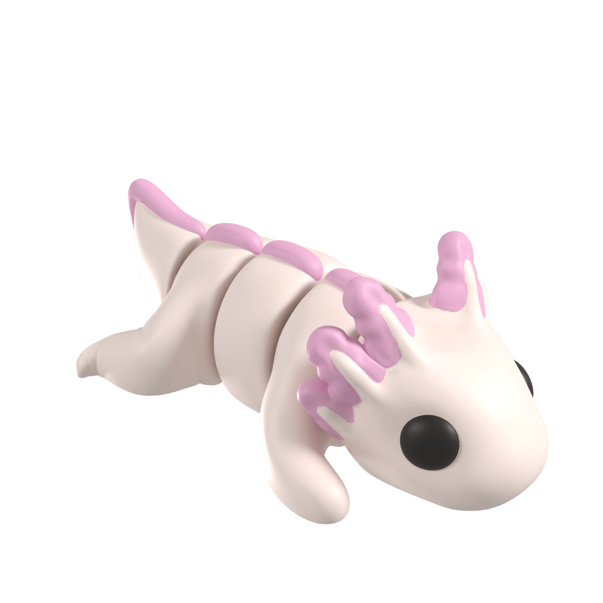 A Wiggle Pets axolotl figure